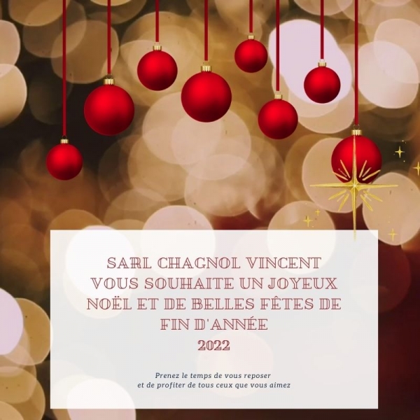 Chagnol Vincent Charpente Couverture vous souhaite un joyeux Noel 2022